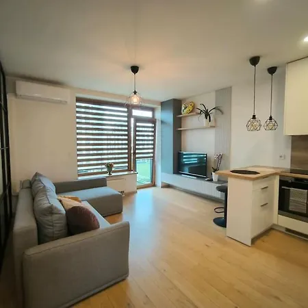 Modern Urban Retreat & Private Parking ヴィリニュス