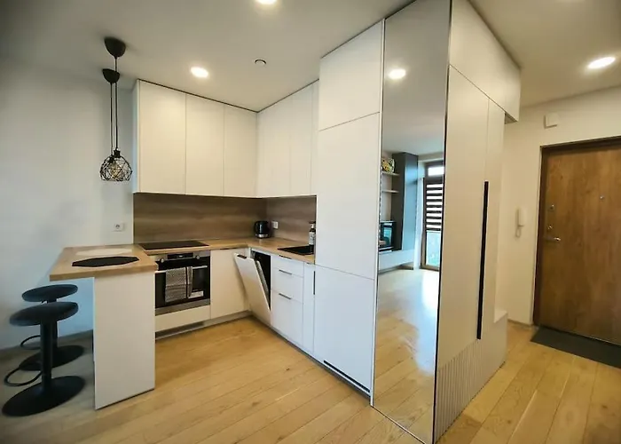 Modern Urban Retreat & Private Parking * ヴィリニュス